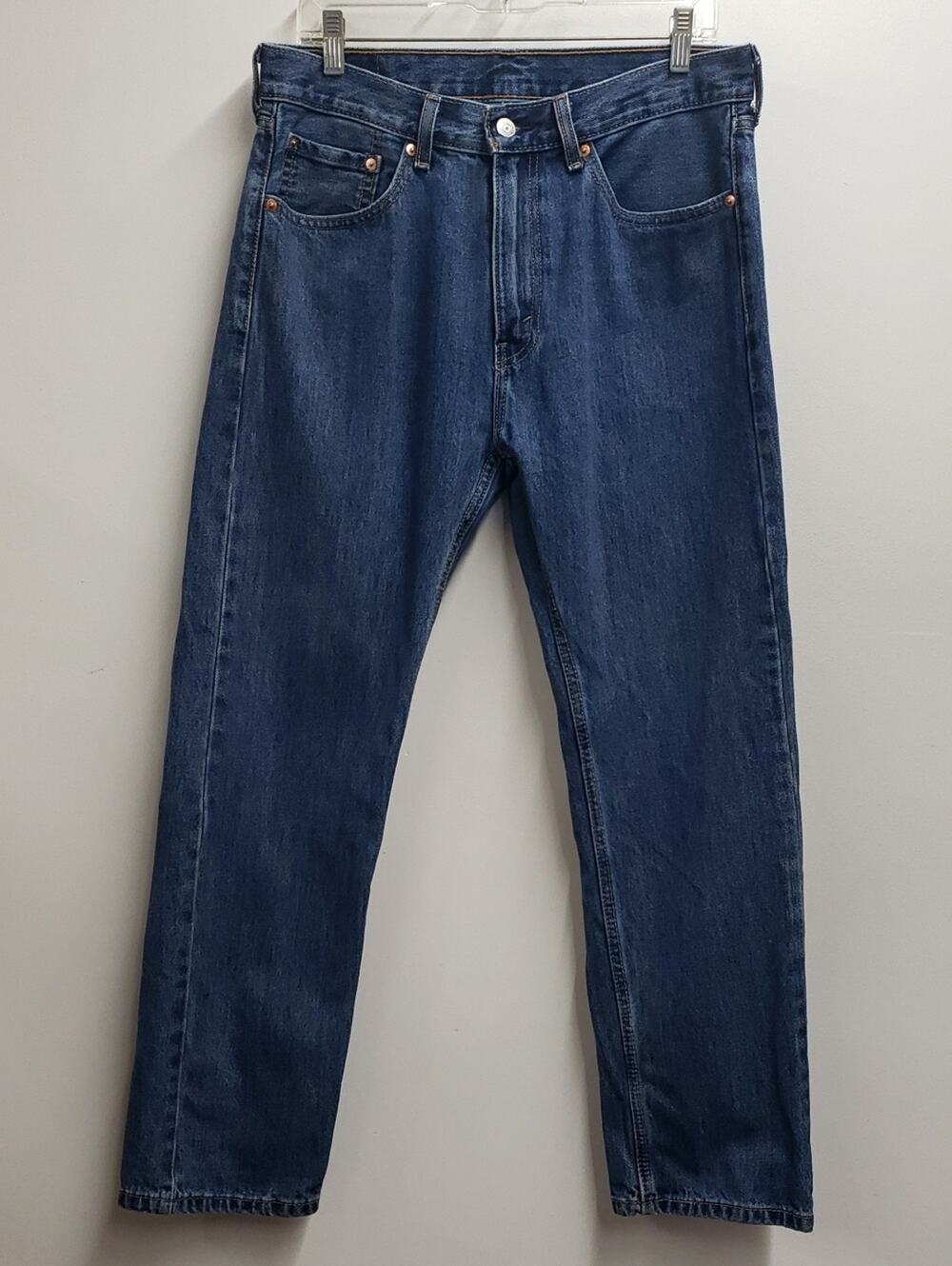 Levi's 505 Denim Jeans Men's 33x30 Medium Blue Wash Straight Leg